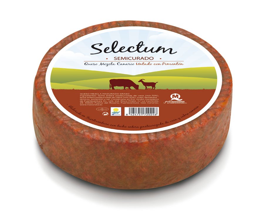 Queso Selectum mezcla semicurado pimentón